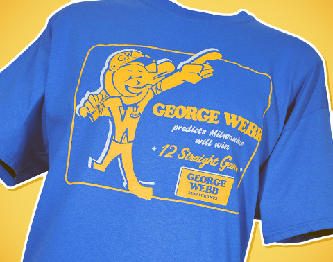 Shop George Webb blue t-shirt